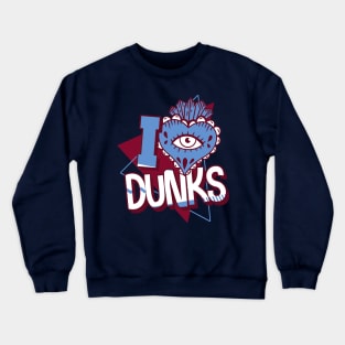 I Love Dunks Valour Blue Team Maroon Crewneck Sweatshirt